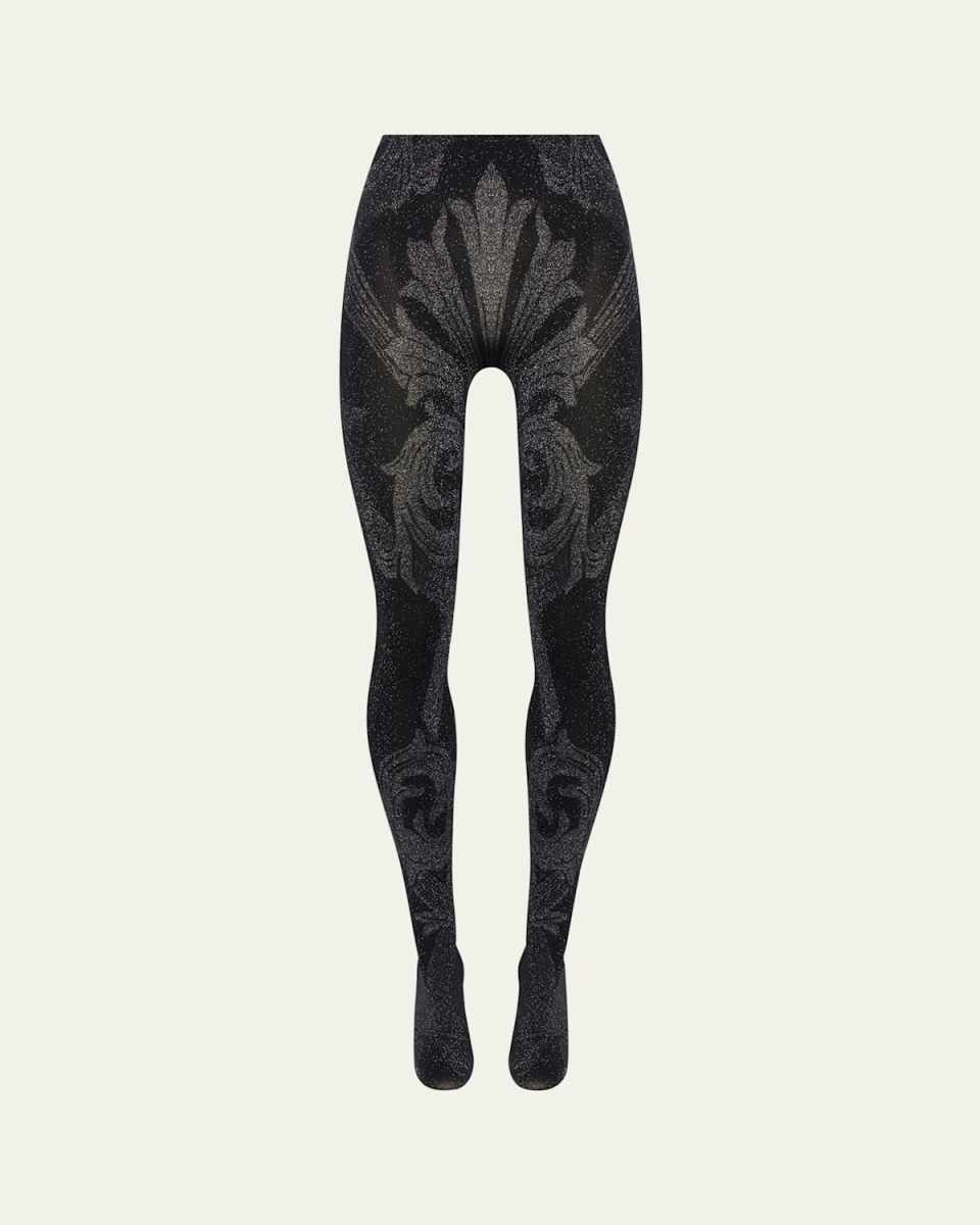 Etro Metallic Jacquard Tights